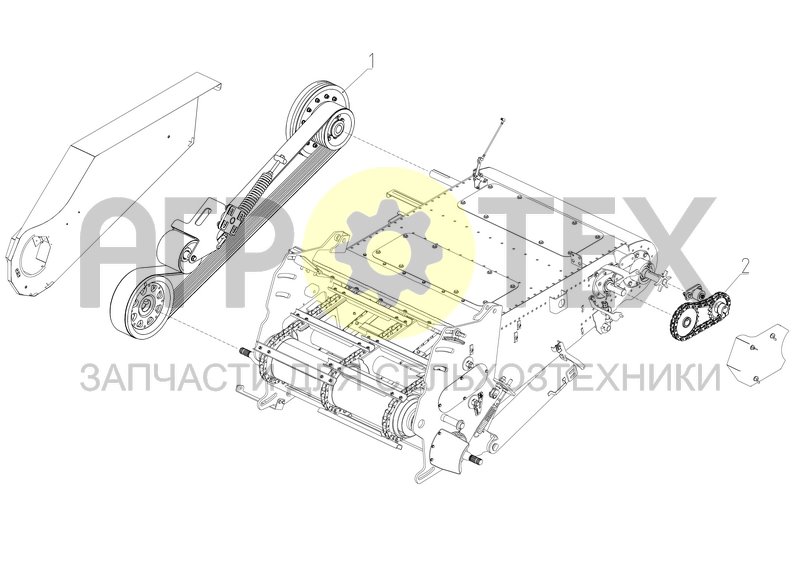 Чертеж Приводы наклонной камеры (TORUM-785.03.07.000Ф)